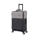 IT Luggage Megalite EVA Lightweight Expandable Suitcase - Cabin, Medium & Large Soft Shell Luggage - Ash Grey