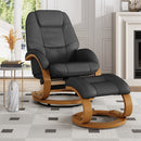Livingandhome Ergonomic Executive Office Reclining Chair with Footstool