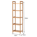 Cottonfy UK Bamboo Wood Bookshelf