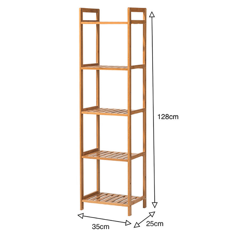 Cottonfy UK Bamboo Wood Bookshelf