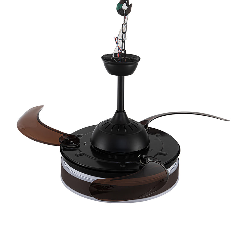 Cottonfy UK Retractable Blade Ceiling Fan with Light