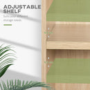 HOMCOM Bookshelf Display Storage Shelf With 2 Compartments For Study