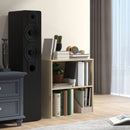 HOMCOM Bookshelf Display Storage Shelf With 2 Compartments For Study