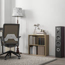 HOMCOM Bookshelf Display Storage Shelf With 2 Compartments For Study