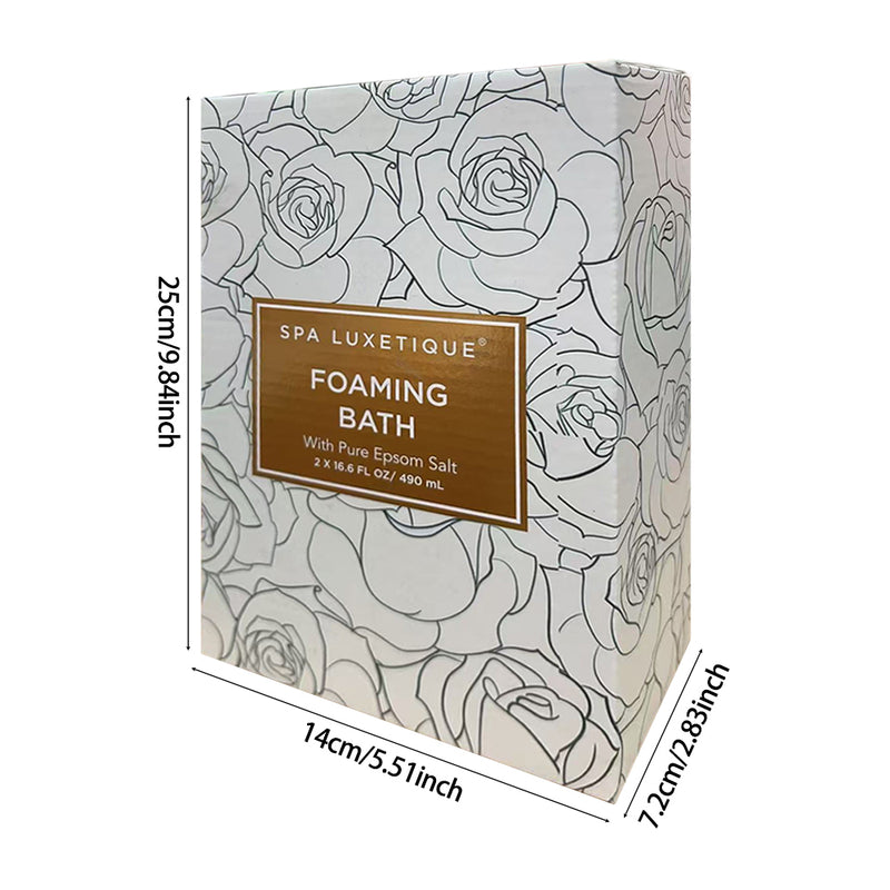 Livingandhome Rose And Chamomile Scent Foaming Bath With Pure Epsom Salt