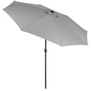 3M Large Rotating Patio Parasol for Outdoor Sunshade and Rain