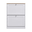 Livingandhome Stylish Wooden Shoe Organizer