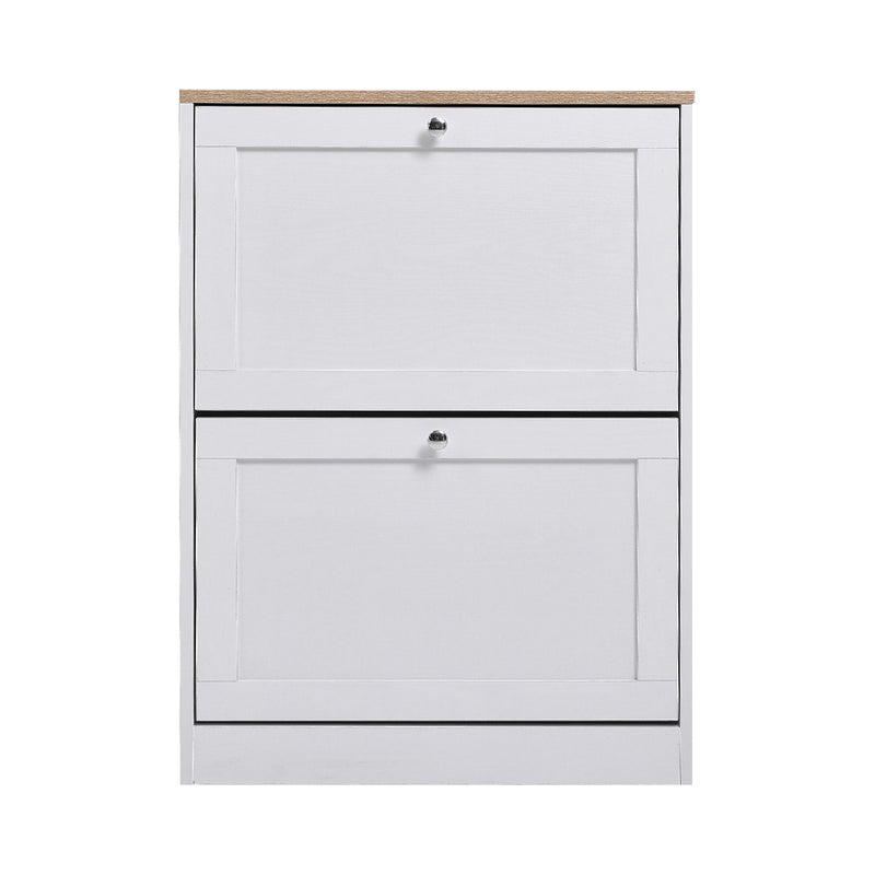 Livingandhome Stylish Wooden Shoe Organizer