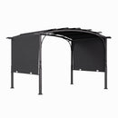 Retractable Arc-Shaped Steel Pergola