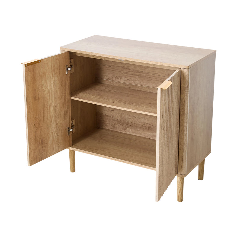 Livingandhome Adjustable Shelved Storage Sideboard