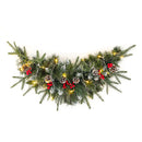Lifeideas Artificial Christmas Mantel Swag with LED Warm White Lights