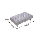 Livingandhome Upholstered Velvet Footstool