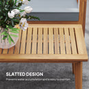 Outsunny 4 Pieces Wooden Garden Furniture Set With Cushions