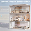 HOMCOM 20 DB Standing Fan For Bedroom, Pedestal Fan With Oscillating