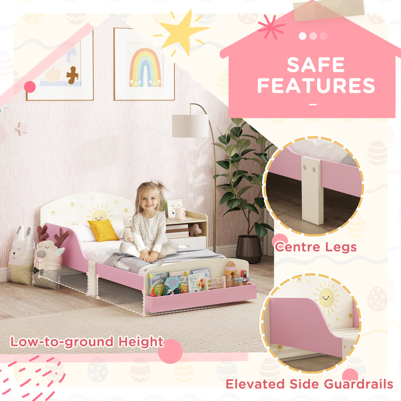 AIYAPLAY Toddler Bed Themed Kids Bed Frame With Storage