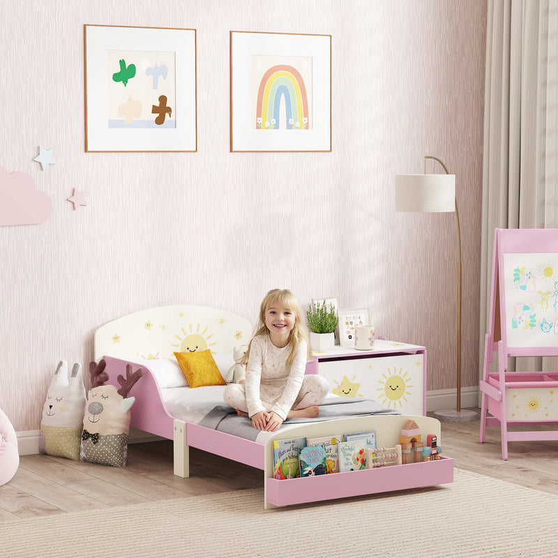 AIYAPLAY Toddler Bed Themed Kids Bed Frame With Storage