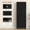 HOMCOM Modern Kitchen Cupboard Storage Cabinet with 4 Shelves