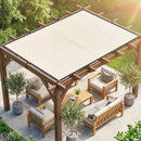 Outsunny Sun Shade Sail With UV Protection Beige