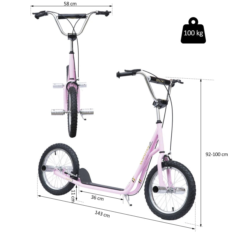 HOMCOM Stunt Scooter - Pink