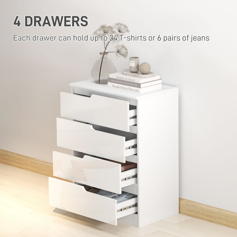 MALM Chest of 4 drawers - white MALM Chest of 4 drawers - white