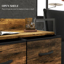 HOMCOM Bedroom Chest of Drawers 4 Drawer Dresser w/ Shelf