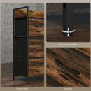 HOMCOM Bedroom Chest of Drawers 4 Drawer Dresser w/ Shelf