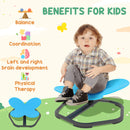 AIYAPLAY Butterfly-Shaped Kids Swivel Chair, Sensory Spinning Chair