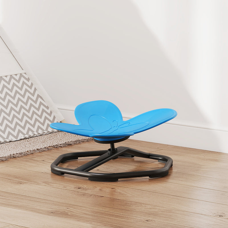 AIYAPLAY Butterfly-Shaped Kids Swivel Chair, Sensory Spinning Chair