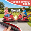 AIYAPLAY Electric Kids Bumper Car With 360 Degree Rotation Spin, Red