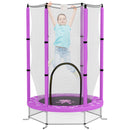 AIYAPLAY 4.6FT Kids Trampoline with Safety Enclosure Net