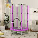 AIYAPLAY 4.6FT Kids Trampoline with Safety Enclosure Net