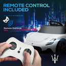 AIYAPLAY White Maserati MC20 Licensed 12V Kids Ride On Car W/ Remote
