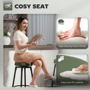 HOMCOM 360° Swivel Bar Stools Set of 2, PU Leather Barstools with Footrest