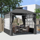 Outsunny 3 x 3 m Garden Gazebo, Outdoor Gazebo Canopy Shelter