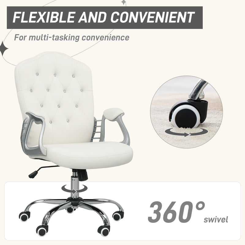 Vinsetto Home Office Chair with Adjustable Height Tilt Function