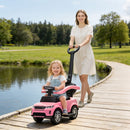 AIYAPLAY Land Rover Licensed Baby Push Car, 2-in-1 Ride On Car, Pink