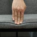 HOMCOM Set of 2 Dining Chairs with Curved Back Padded Seat for Kitchen