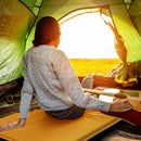 Outsunny Self-Inflating Single Sleeping Pad Air Bed With Carry Bag - Grey/Khaki