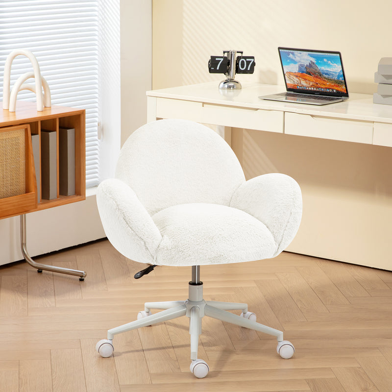 Fluffy cream chair online