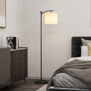HOMCOM LED Floor Lamp with Dimmable Colours Temperature & Brightness, Black