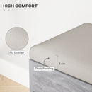 HOMCOM Sit-On Shoe Storage Unit W/ Hidden Compartment Handles