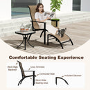 5 Pieces Adirondack Chair Set With Ottomans And Side Table-Coffee