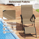 5 Pieces Adirondack Chair Set With Ottomans And Side Table-Coffee