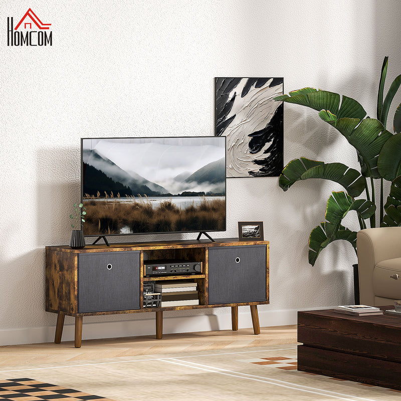 HOMCOM Modern TV Cabinet Stand w/ Shelves & Drawers
