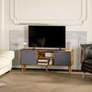 HOMCOM Modern TV Cabinet Stand w/ Shelves & Drawers