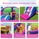 5-in-1 Jumping Air Bounce Castle with Sun Roof