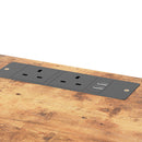 Bedside Table With Charging Station And LED Lights