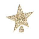 Lifeideas Decorative Star Sequin Christmas Tree Topper with LED Lights