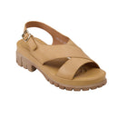 Open Toe Heeled Sandals - Tan