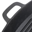 Lifeideas Pre-Seasoned Cast Iron Grill Pan with Dual Handles